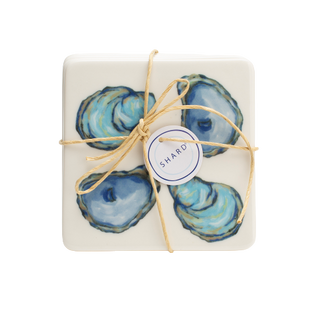 Oyster 4 Piece Coaster Set
