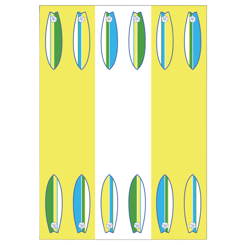 Surfboard Kitchen Towel