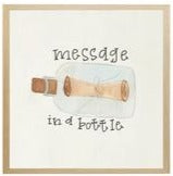 Nautical Alphabet M Message in a Bottle Print