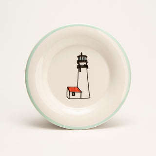 Lighthouse Cape Cod Round Plate
