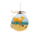 Beach Dog Yellow Ornament
